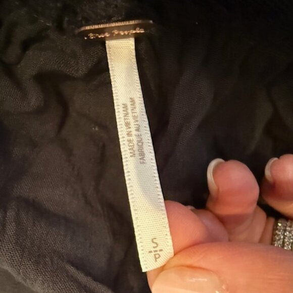 NWT Free People Lace Camisole Going Out Top in Washed Black - Size S - Picture 6 of 7